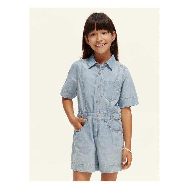 Kurzer Overall Lightweight | Light Denim- Produktbild Nr. 2
