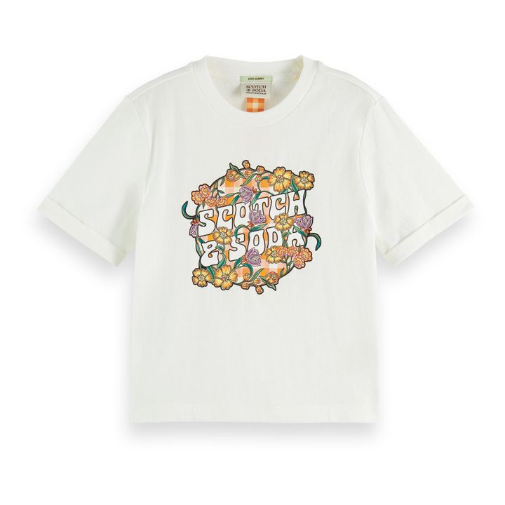Camiseta Artwork con estampado floral | Blanco- Imagen del producto n°0