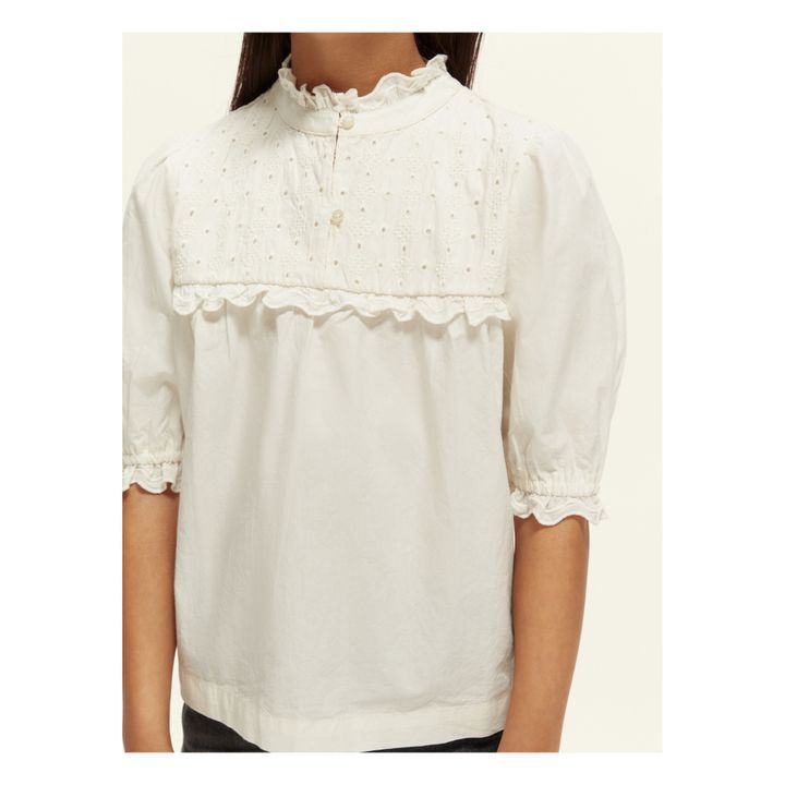 Broderie Anglaise Blouse | Ecru- Immagine del prodotto n°2