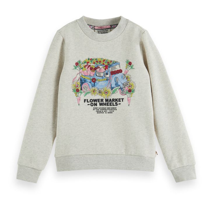Sweatshirt Artwork | Grau Meliert- Produktbild Nr. 0