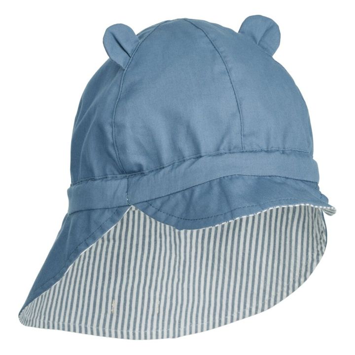 Gorra de algodón orgánico reversible con protección UV Gorm | Azul- Imagen del producto n°2