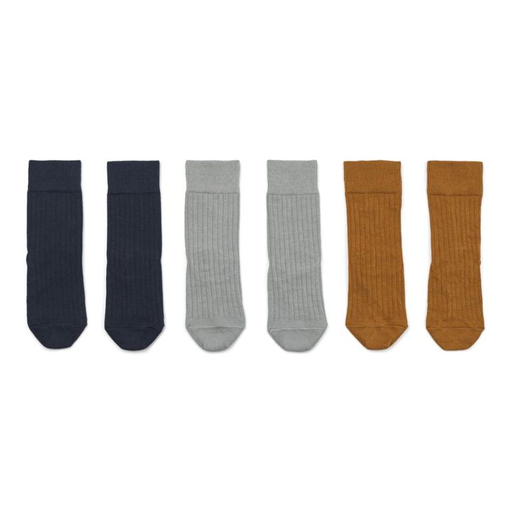 Lorenzo Socks - Pack of 3 | Azul Marino- Imagen del producto n°1