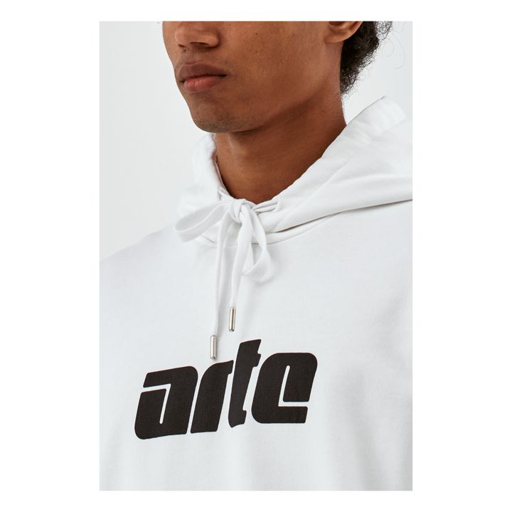 Sudadera con capucha y logotipo Hannes | White- Imagen del producto n°2