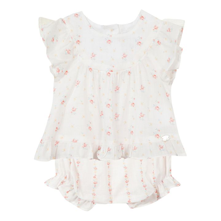 Flower Print Blouse + Bloomer Set | Crudo- Imagen del producto n°0