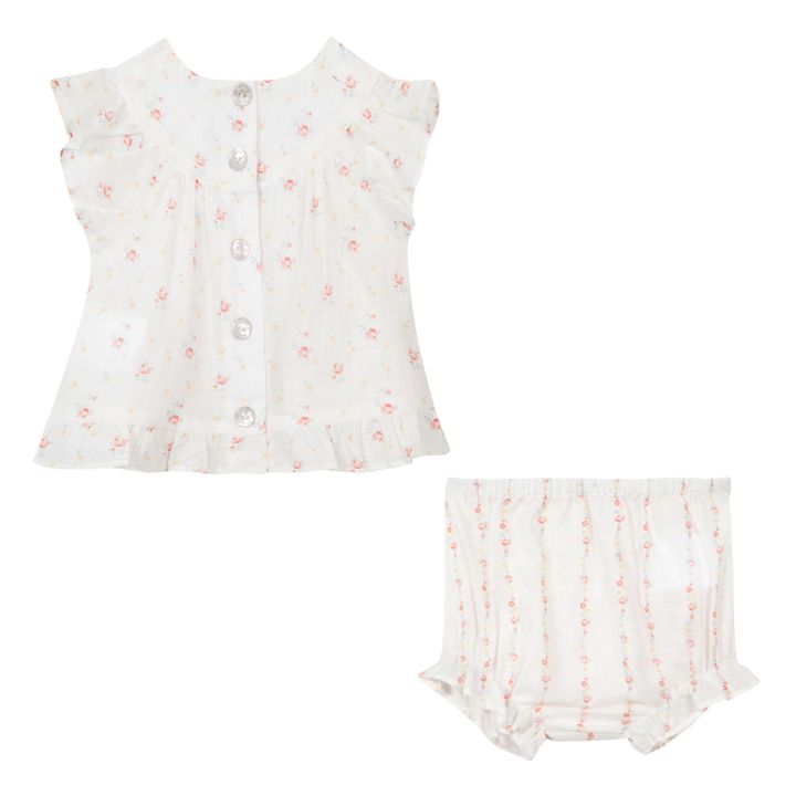 Flower Print Blouse + Bloomer Set | Crudo- Imagen del producto n°2