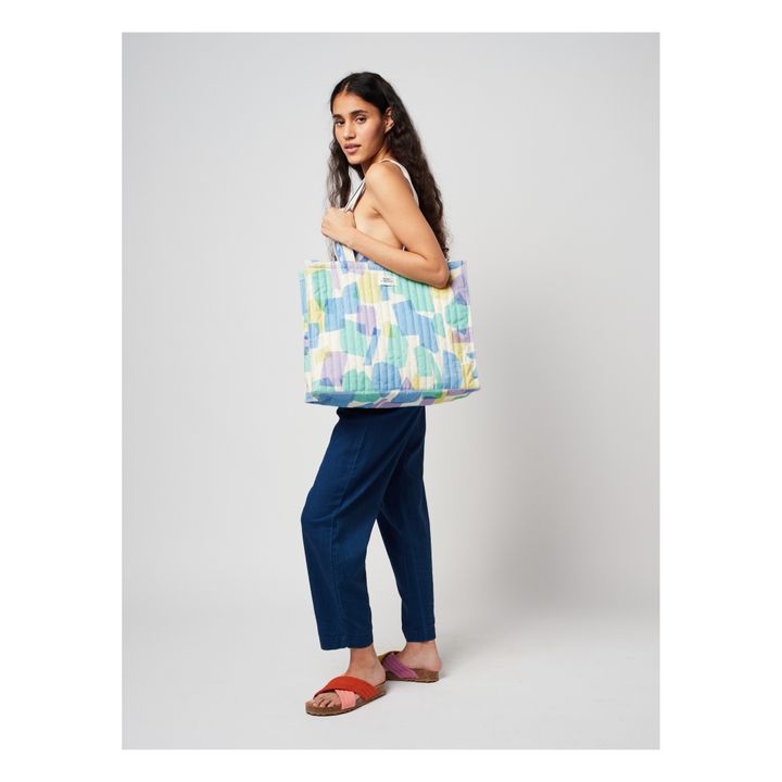 Bolsa estilo tote bag de algodón ecológico, con estampado colorido | Crudo- Imagen del producto n°1