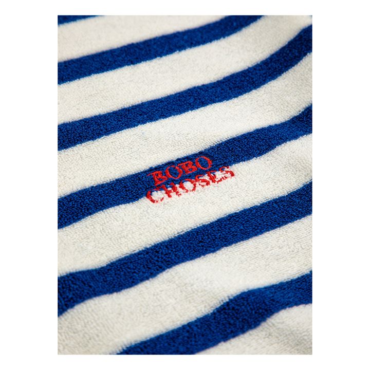 Striped Organic Cotton Terry Sweatshirt | Ecru- Product image n°3