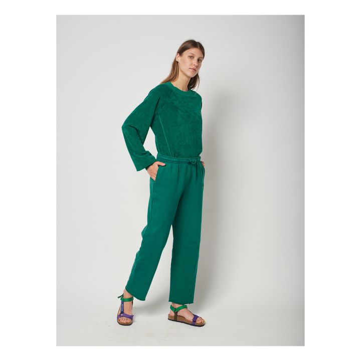 Organic Cotton Terry Sweatshirt | Green- Product image n°1