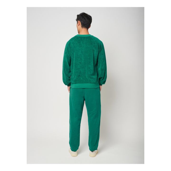 Organic Cotton Terry Sweatshirt | Green- Product image n°4