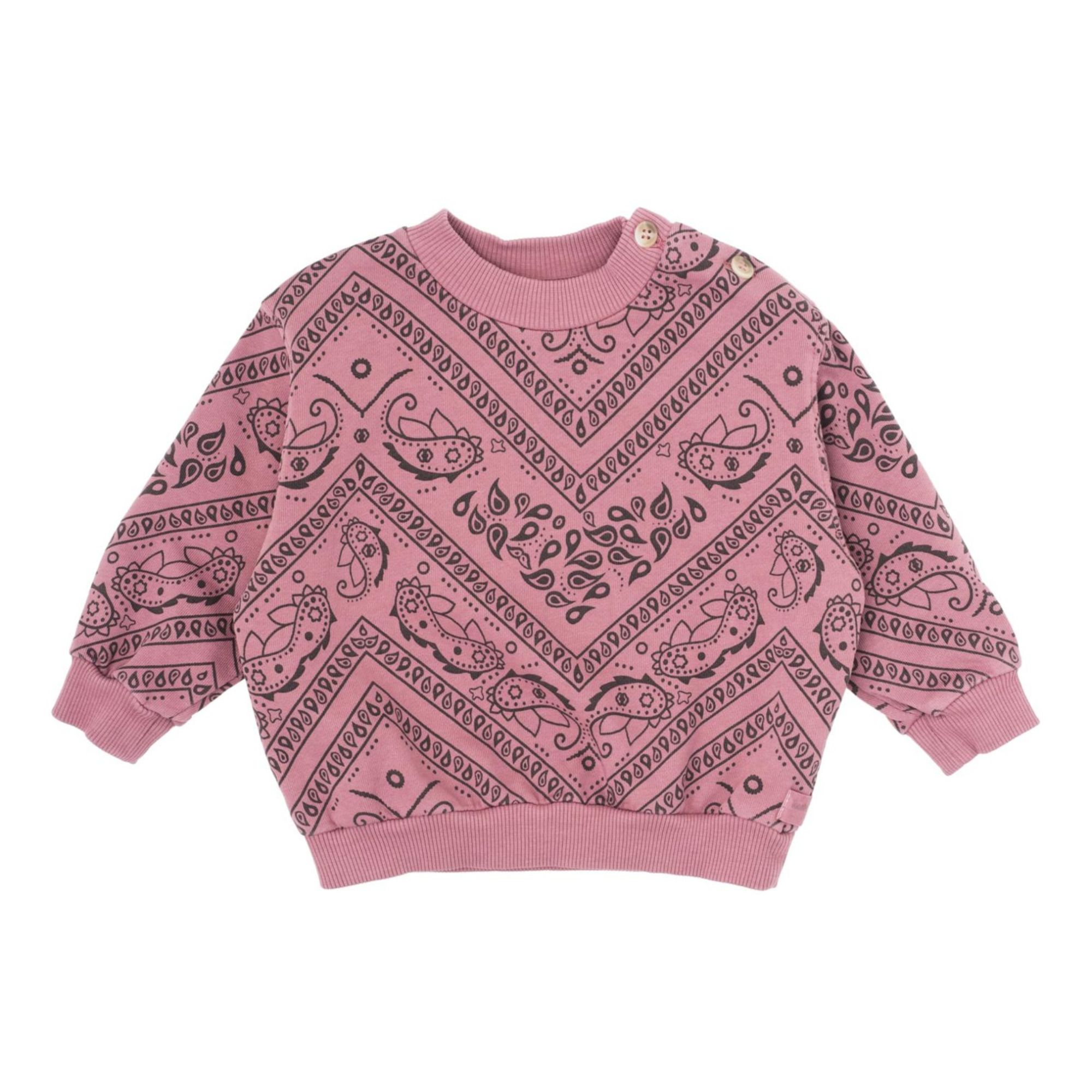 Sudadera de algodón orgánico Bandana Baby | Rosa- Imagen del producto n°0