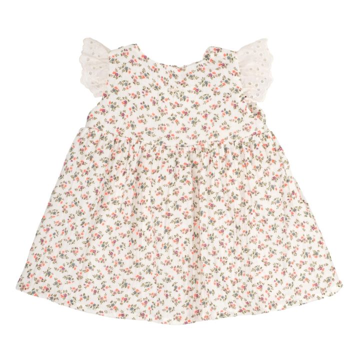 Robe Fleurie | Ecru- Image produit n°0