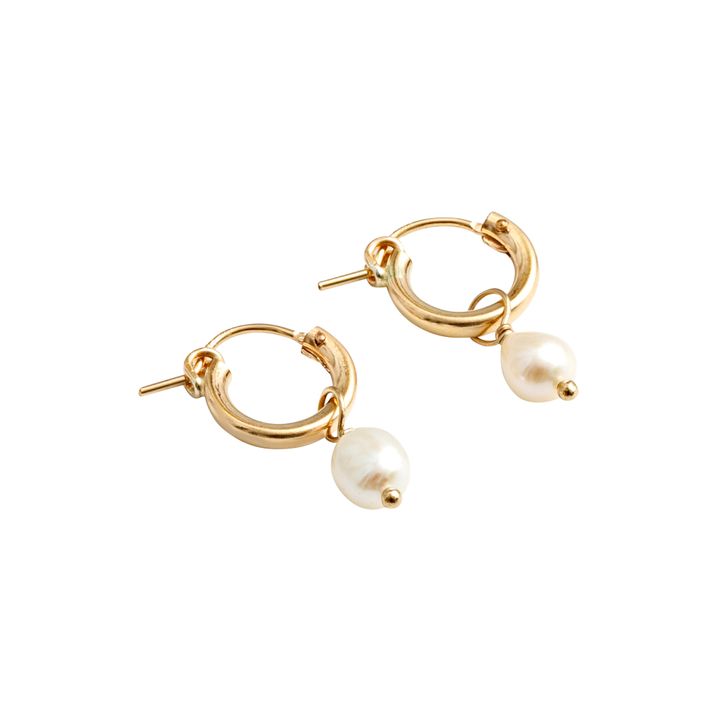 Boucles d'Oreilles Pearl Small | Doré- Image produit n°0