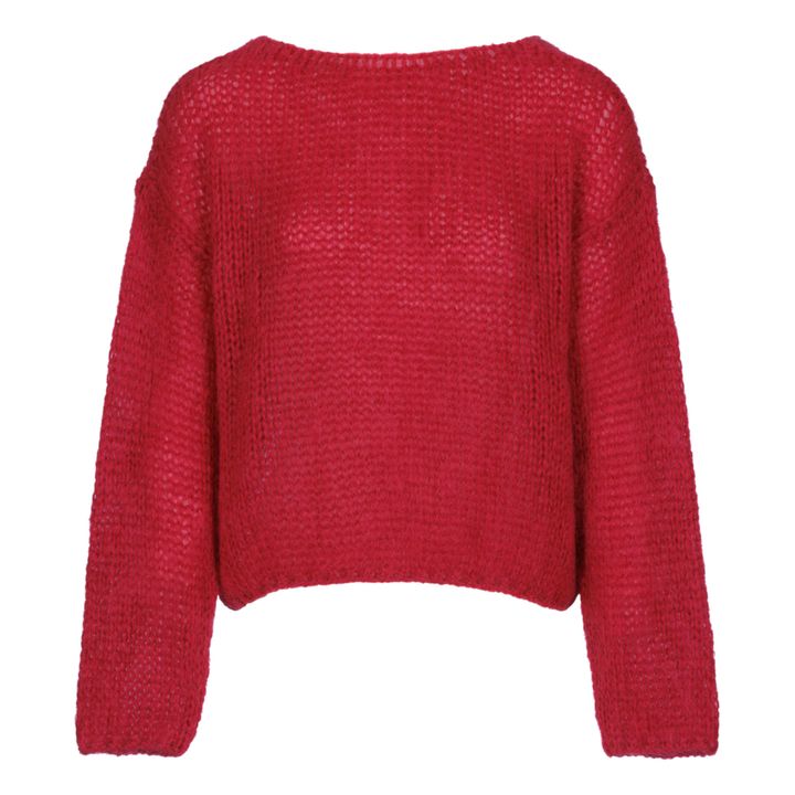Maglione Maite in mohair | Rosso lampone- Immagine del prodotto n°5