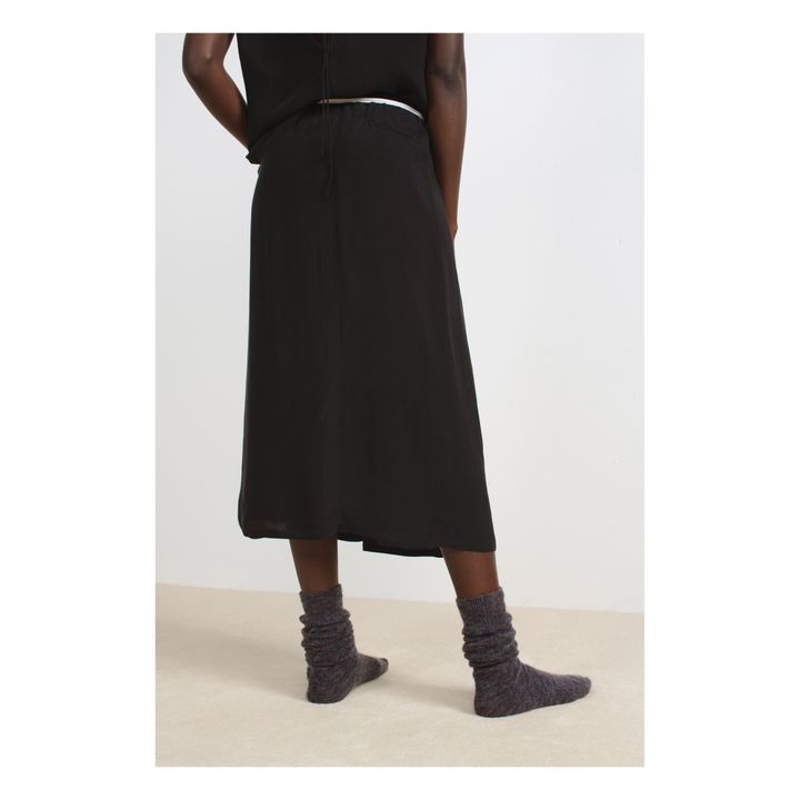 Jupe Hurtado Cupro | Noir- Image produit n°3