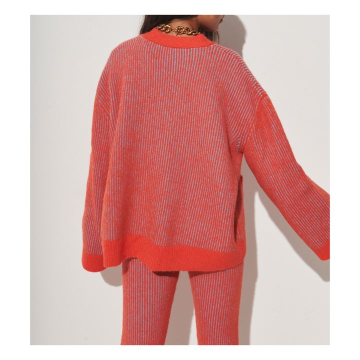 Cardigan Emmerson Alpaga | Arancione- Immagine del prodotto n°3