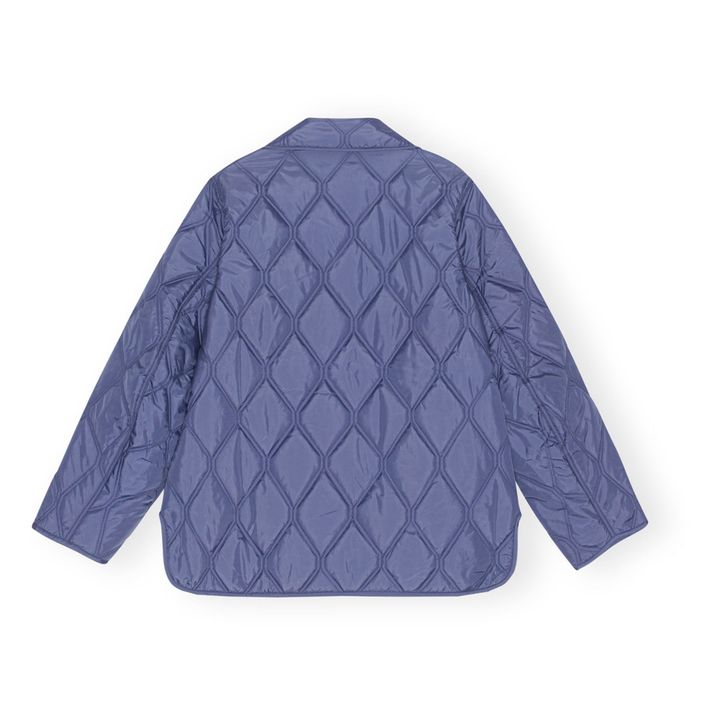Asymmetric Quilted Jacket | Azul Gris- Imagen del producto n°4