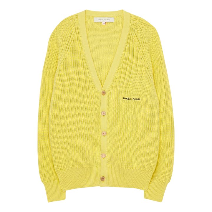 WHK Organic Cotton Cardigan | Blasses Gelb- Produktbild Nr. 0