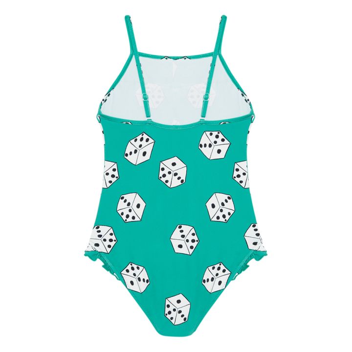 Cubes Recycled Polyester One-Piece Swimsuit | Verde- Imagen del producto n°3