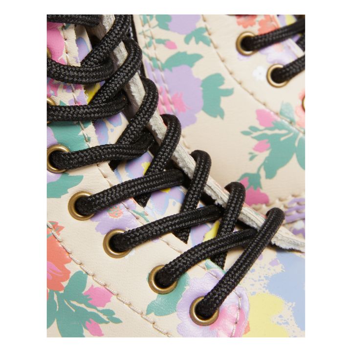 1460 Floral Mash Up Lace-Up Low Boots | Beige- Immagine del prodotto n°3
