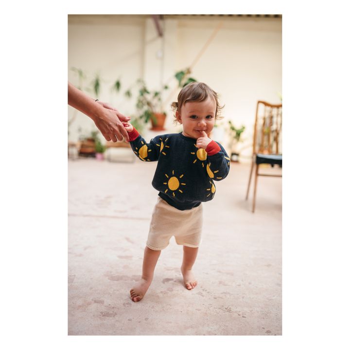 Sun Organic Cotton Knit Sweater | Gelb- Produktbild Nr. 1