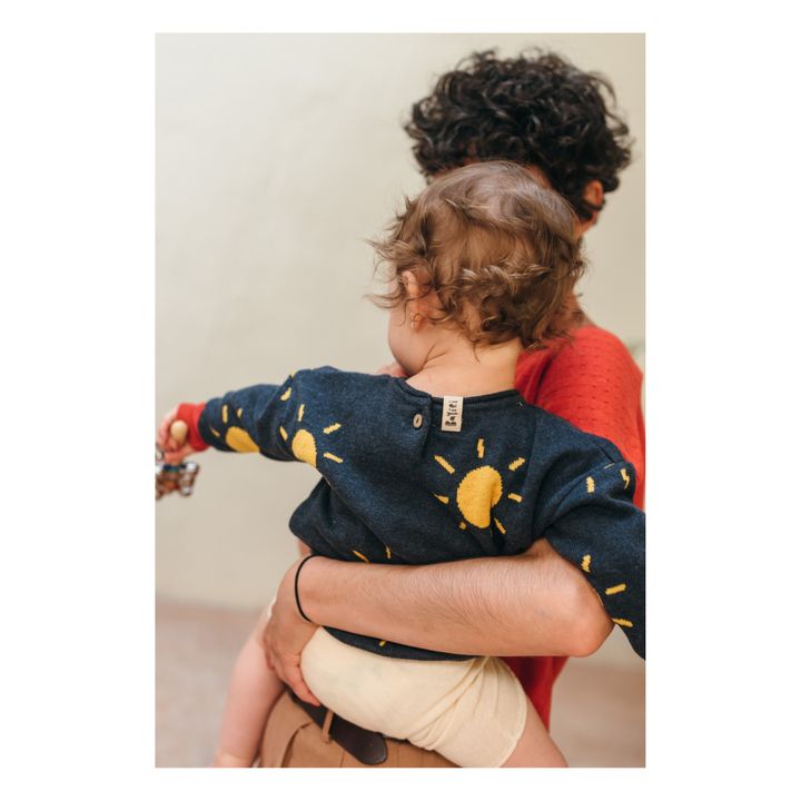 Sun Organic Cotton Knit Sweater | Gelb- Produktbild Nr. 4
