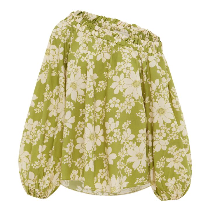 Leisa Organic Cotton Blouse | Green- Product image n°0