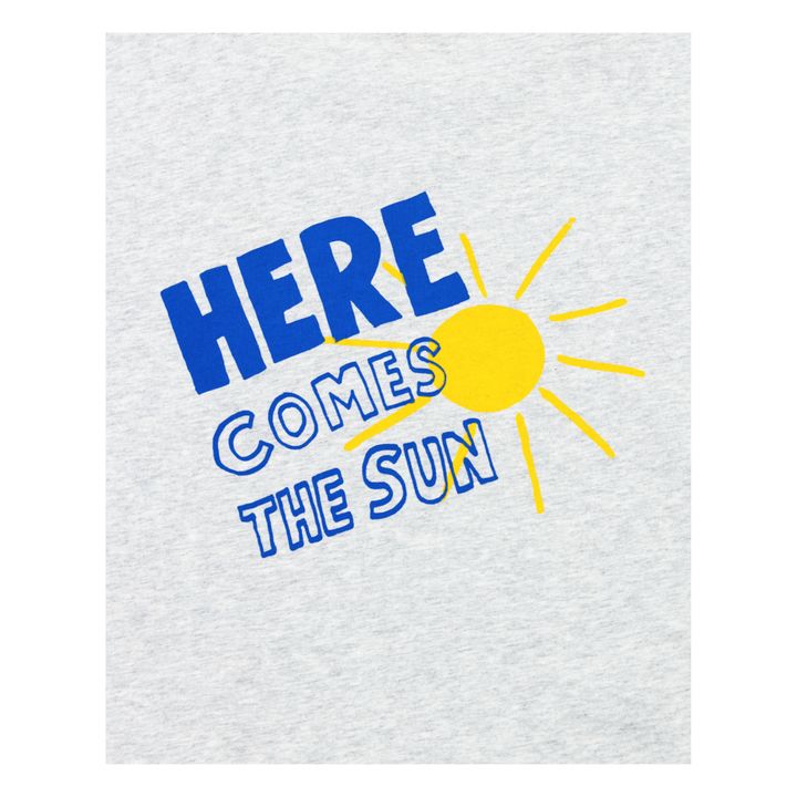 Camiseta de algodón orgánico Bo Sun | Gris Jaspeado- Imagen del producto n°4