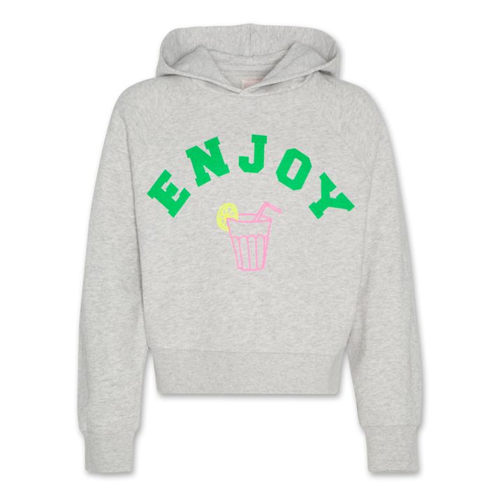 Kapuzen-Sweatshirt Lea Enjoy aus recycelter Baumwolle | Grau Meliert- Produktbild Nr. 0