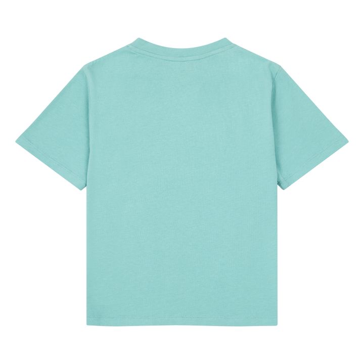 Organic Cotton Hermosa T-Shirt | Azul Turquesa- Imagen del producto n°3