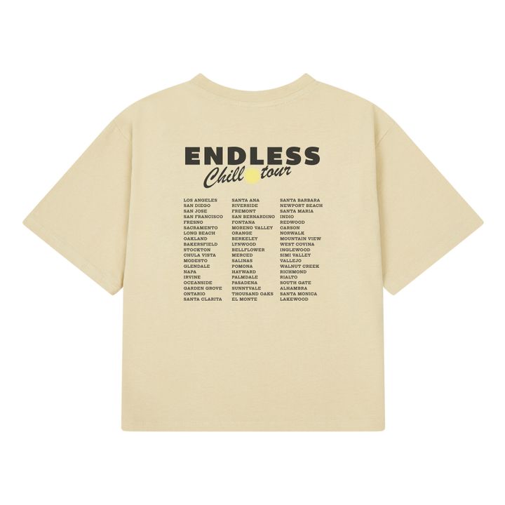 Organic Cotton Endless Chill Tour Loose T-Shirt | Sandfarben- Produktbild Nr. 4