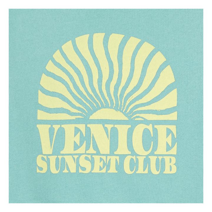 Organic Cotton Venice Sweatshirt | Azul Turquesa- Imagen del producto n°1