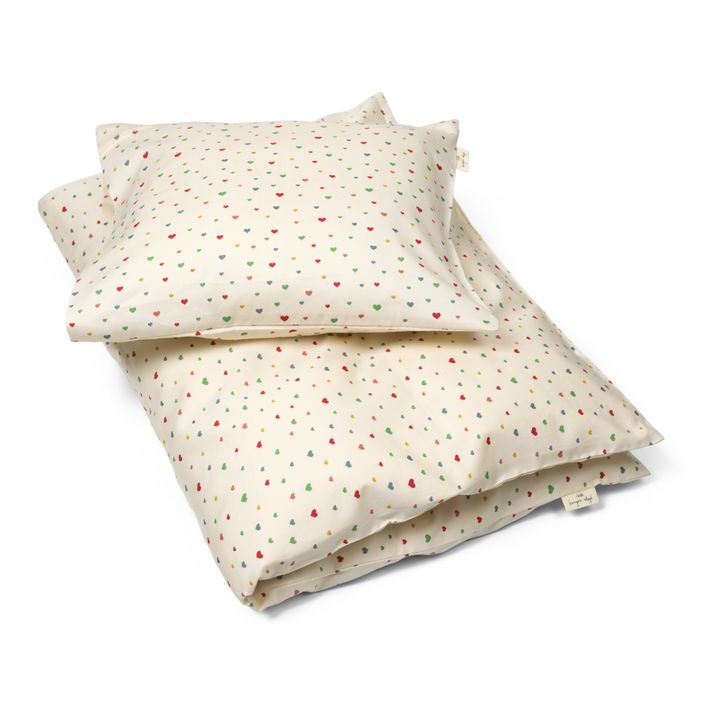 Bettwäscheset aus Bio-Baumwolle Multi hearts- Produktbild Nr. 0