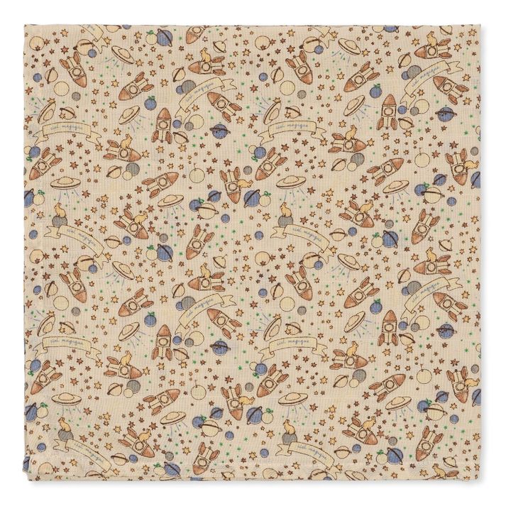 Langes en coton bio Ciel magique - Set de 3 | Beige- Product image n°2