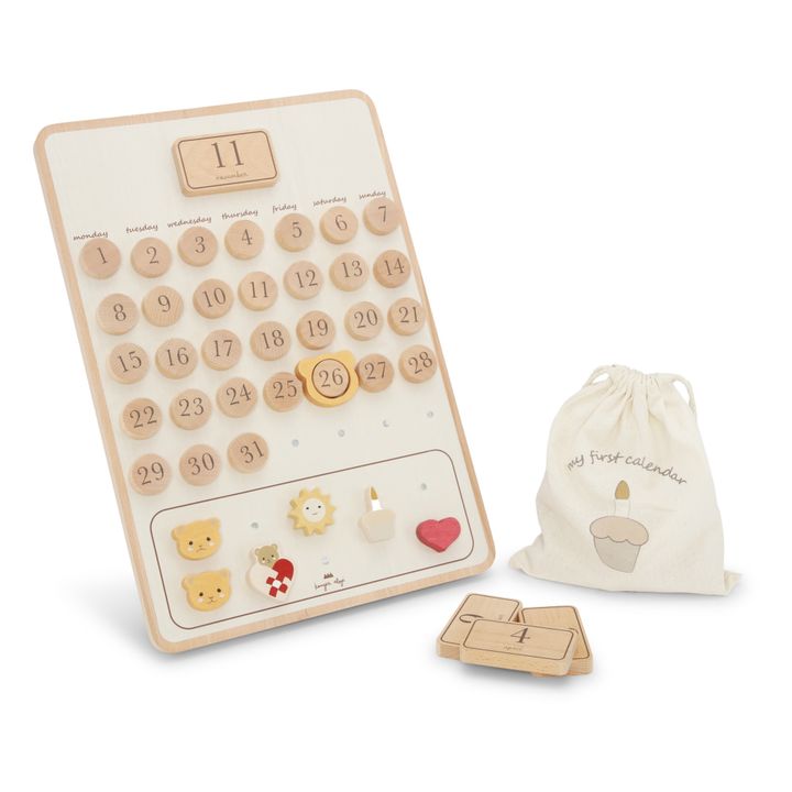 Calendrier en bois FSC- Image produit n°0