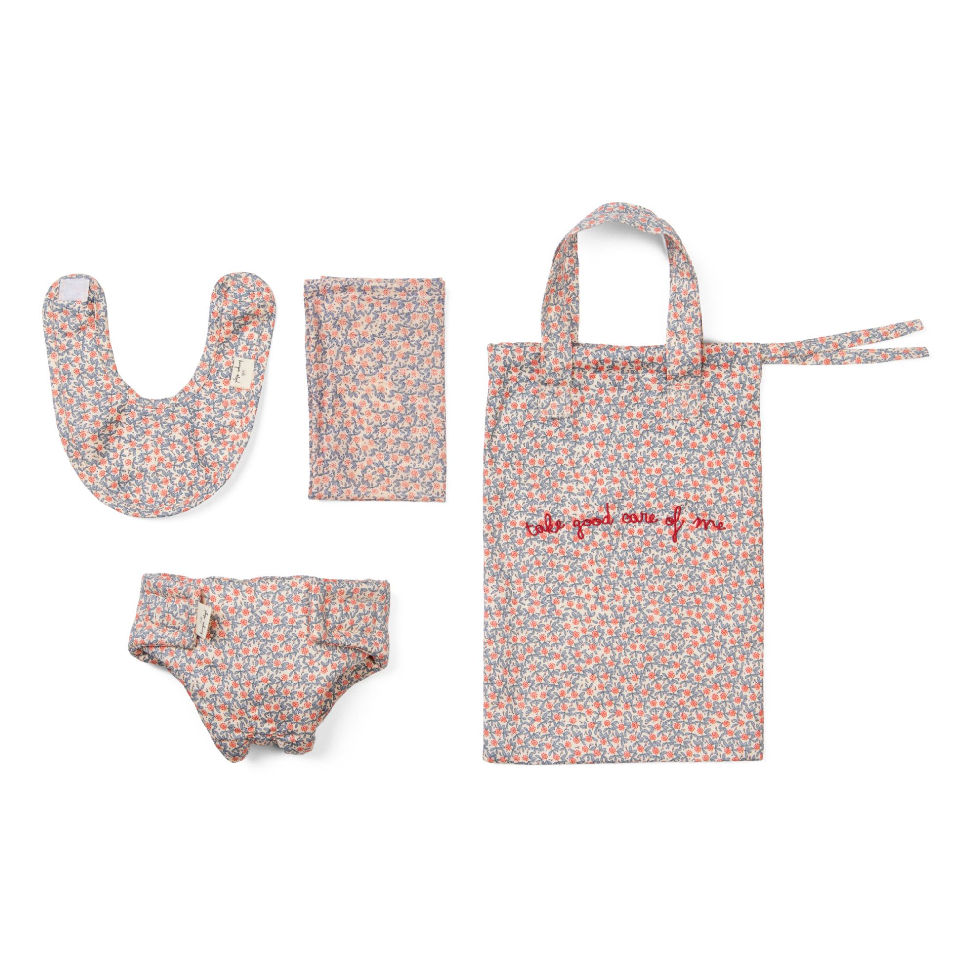 Accessoires pour poupée en coton bio Fleur de glace | Rojo- Imagen del producto n°0