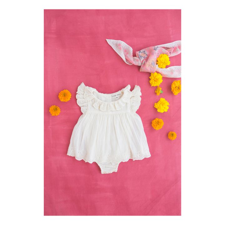 Anusha Organic Cotton Bodysuit Dress | Ecru- Product image n°6