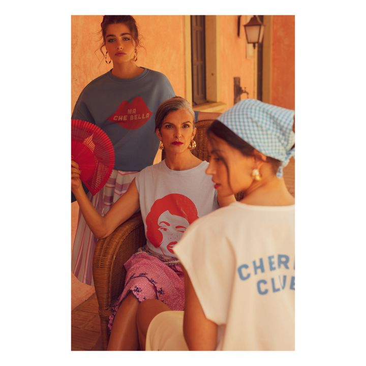Camille Organic Cotton T-Shirt | Bianco- Immagine del prodotto n°3