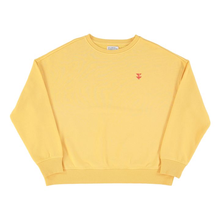 Julie Organic Cotton Sweater | Giallo- Immagine del prodotto n°0