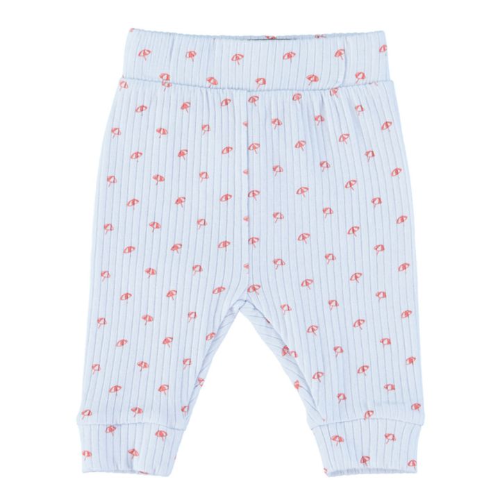 Parasol Ribbed Organic Jersey Leggings | Azul Cielo- Imagen del producto n°0