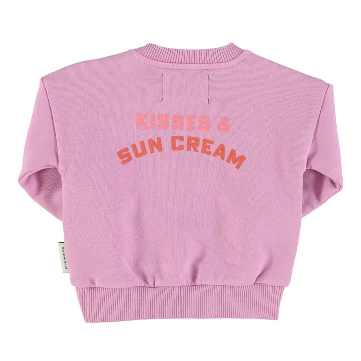 Sweatshirt aus Bio-Baumwolle "Kisses" | Fuchsie- Produktbild Nr. 7