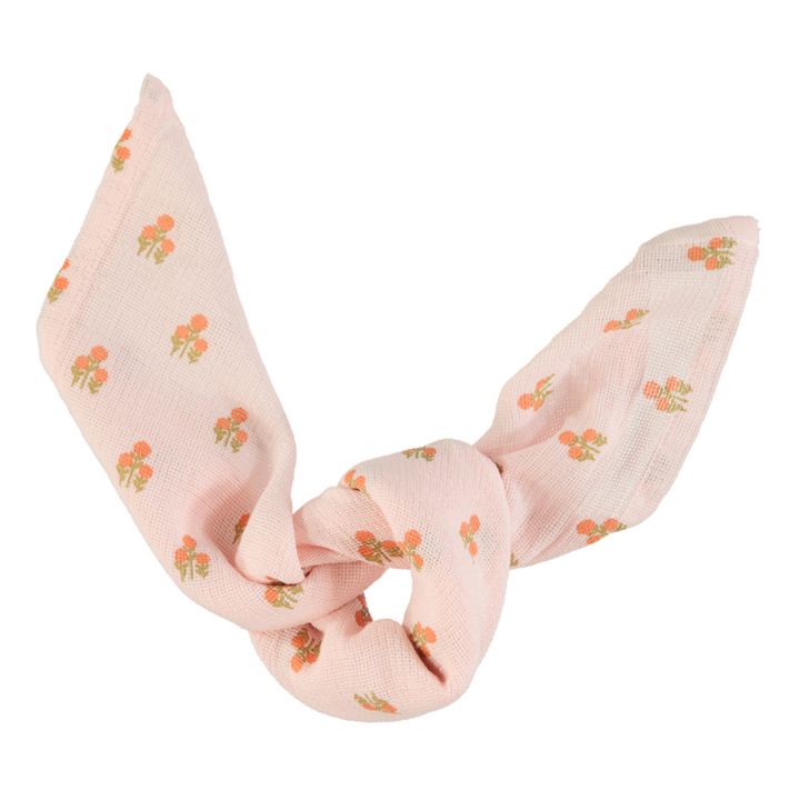 Flowers Organic Cotton Gauze Headband | Rosa chiaro- Immagine del prodotto n°0