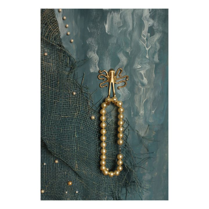 Haken Ella Octopus aus recyceltem Messing | Gold- Produktbild Nr. 1
