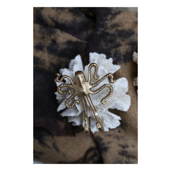 Haken Ella Octopus aus recyceltem Messing | Gold- Produktbild Nr. 4
