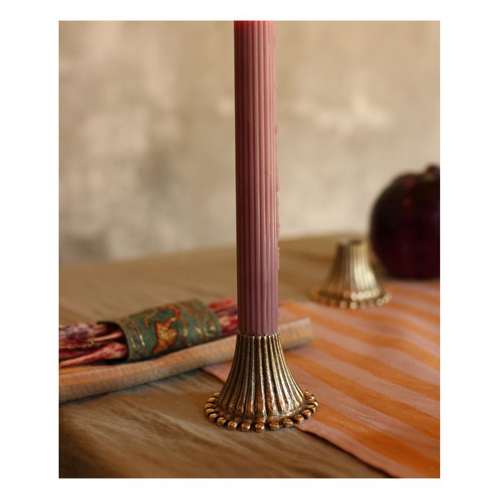 Aya Recycled Brass Candlestick | Gold- Product image n°2
