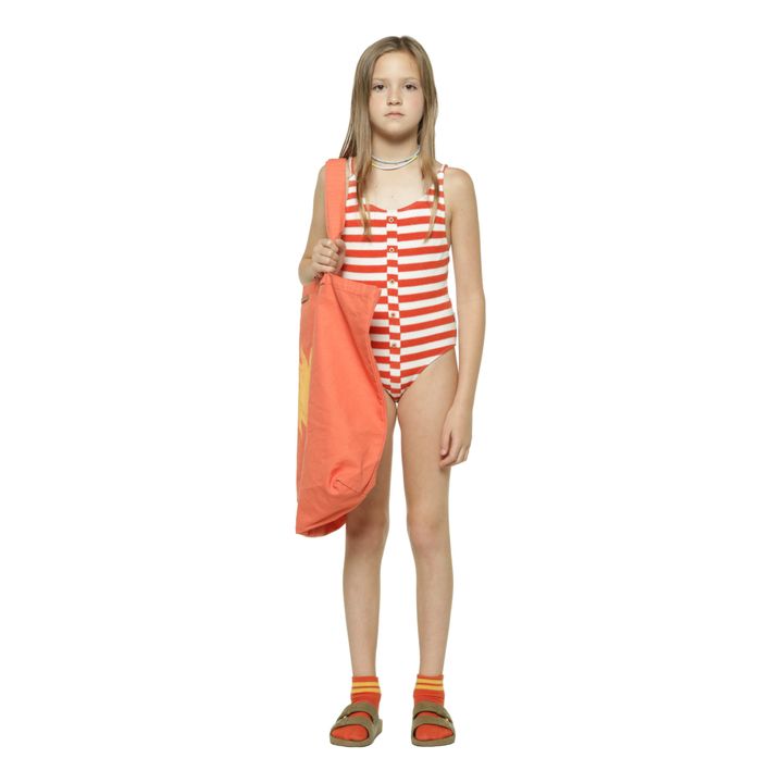 One-Piece Organic Terry Swimsuit | Red- Product image n°1