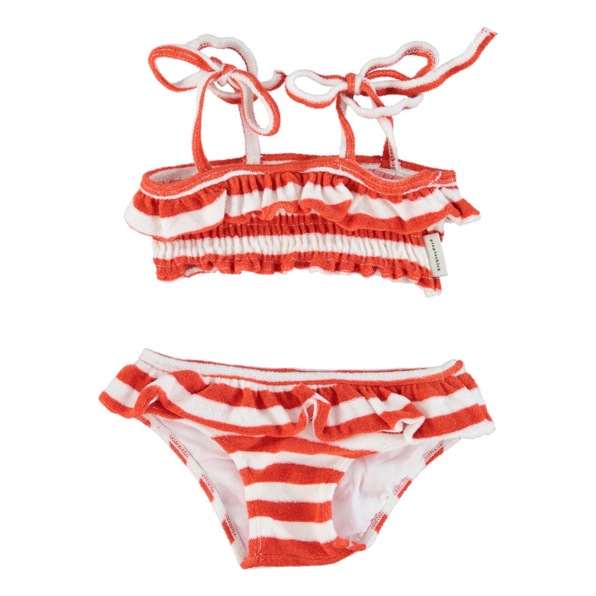 Piupiuchick Organic Terry Bikini Red Smallable