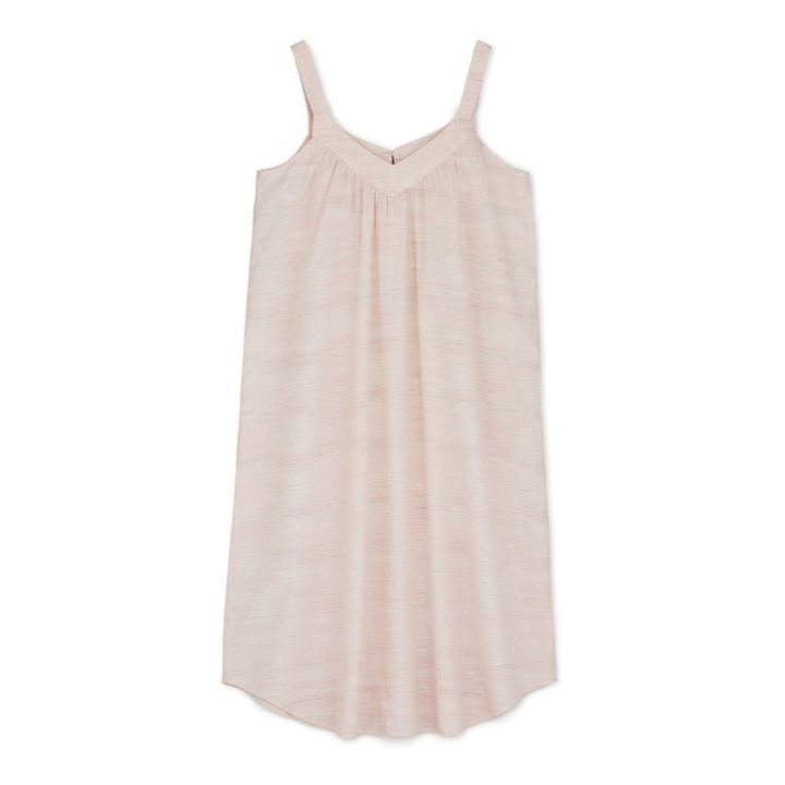 Heaven Narrow Striped Organic Cotton Nightdress | Rosa Palo- Imagen del producto n°3
