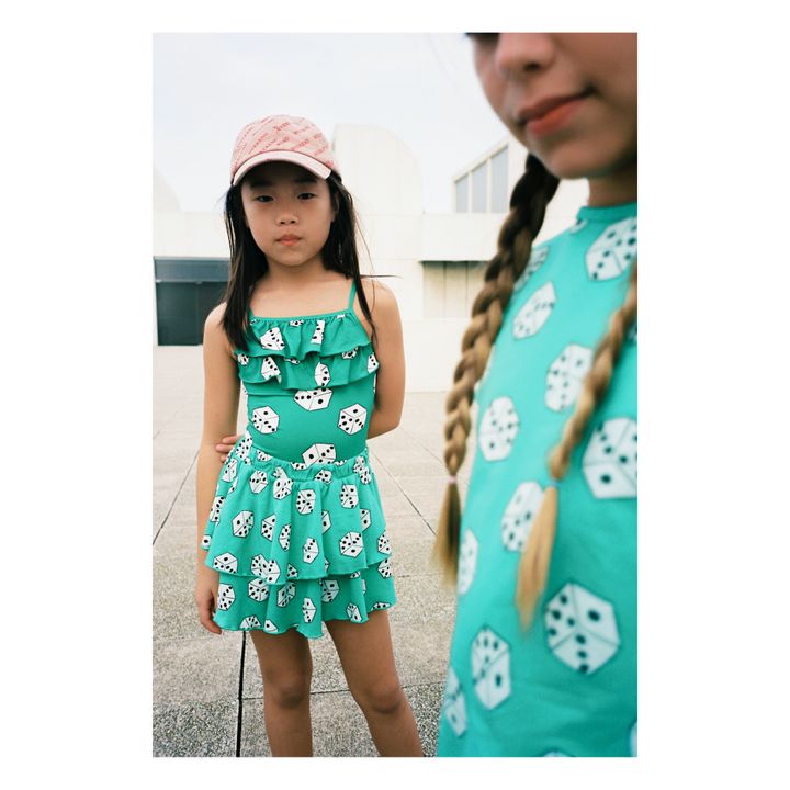 Cubes Recycled Polyester One-Piece Swimsuit | Verde- Imagen del producto n°1