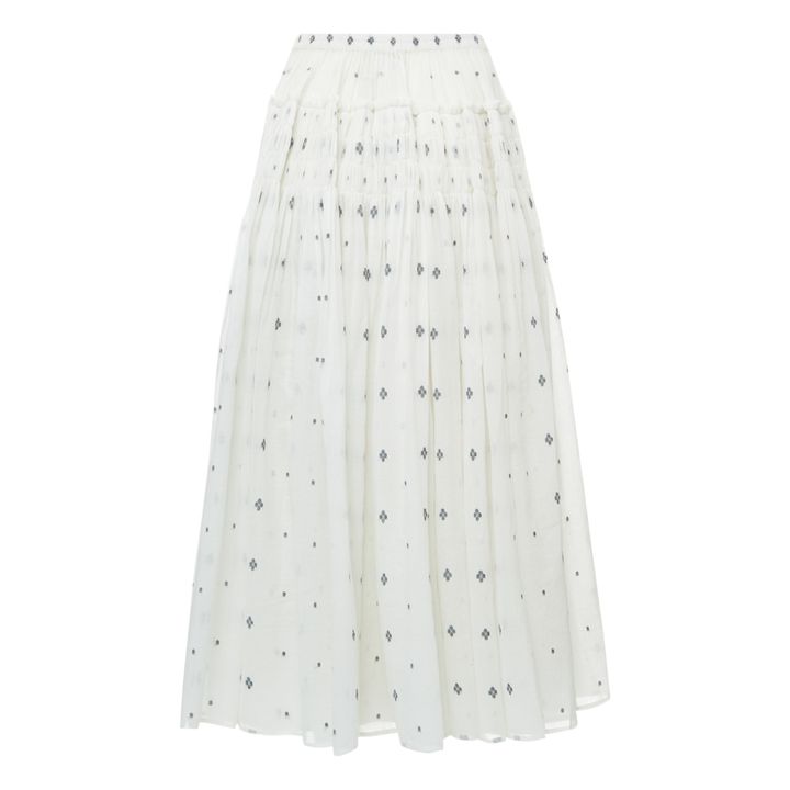 Chitra Embroidered Maxi Skirt | Blanco- Imagen del producto n°4
