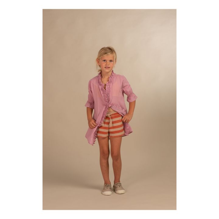 Abito Zoe in cotone organico | Rosa- Immagine del prodotto n°1